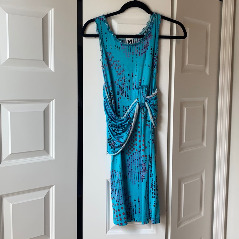 Missoni, blue tank mini dress